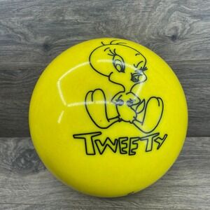 Brunswick Tweety Bird Bowling Ball Kids 9 lb Yellow Looney Tunes With Bag 2000